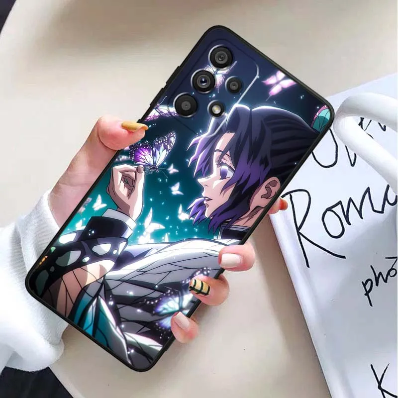 Shinobu Kocho para Samsung Galaxy A30 A31 A32 A33 A35 A36 A40 A41 A42 A50 A51 A52 A53 funda negra para teléfono - imagen 4