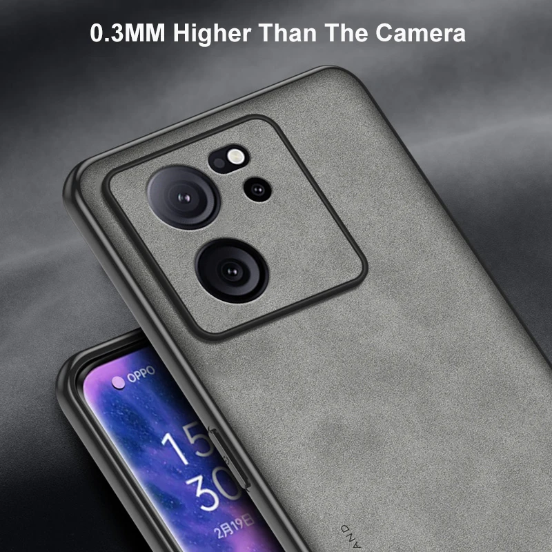 Funda de cuero de lujo para Xiaomi Mi 13T Pro, funda trasera mate de silicona, funda de teléfono de protección completa para Xiaomi Mi 11T 12T Pro Coque - imagen 4