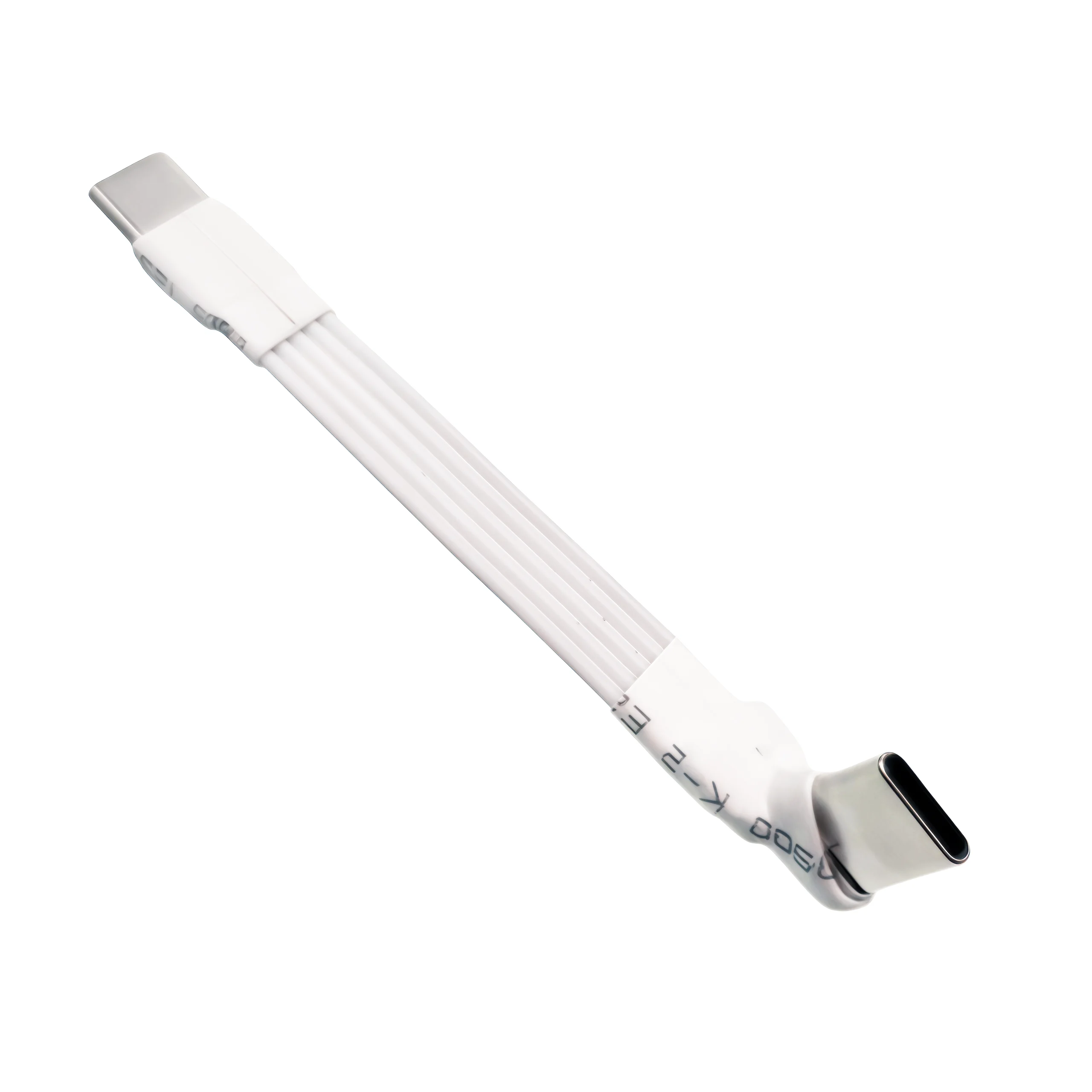 Cable de extensión plano USB 2.0 tipo C a tipo C de 0,1 M-2M plegable 90 °   Ángulo USB-C Macho Hembra FPC FPV Cable de fotografía aérea 5CM