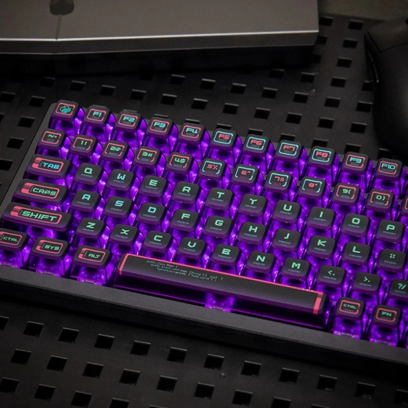 Juego de teclas temáticas PBT ASA transmisión 108 teclas personalizadas originales hechas a mano para accesorios de teclado mecánico - imagen 3