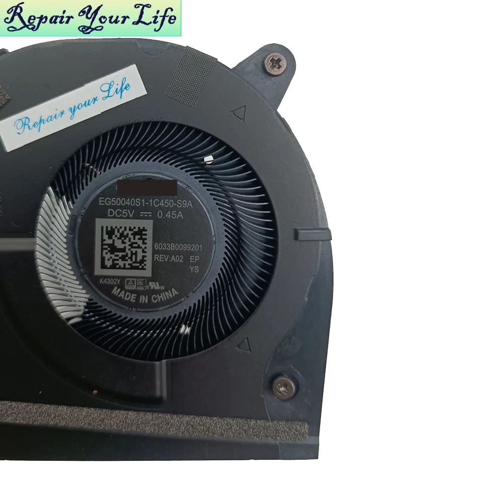Ventilador de refrigeración de CPU para HP EliteBook 830 G9 835 G10 G11 HSN-I45 I49C-3 Notebook PC radiador enfriador N08535-001 EG50040S1-1C450-S9A - imagen 3