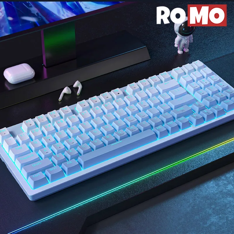 Zifriend ZA94 Teclado mecánico degradado con cable, interfaz tipo C, intercambio en caliente, teclado de oficina, PBT, n-key, teclado para juegos - imagen 3