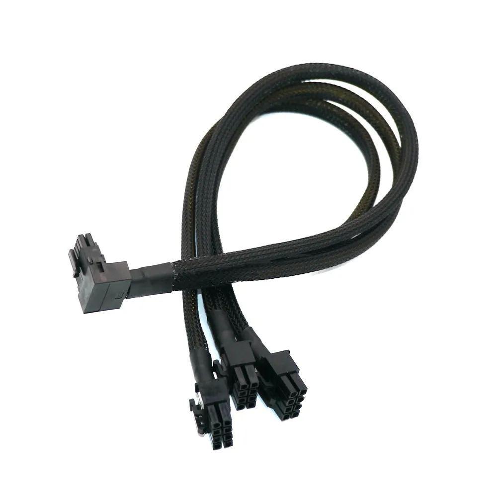 RTX4080Ti 600W 90 grados 12VHPWR 12 + 4 pines a 3 uds macho 8 pines ATX 16AWG 5,0 Cable Modular fuente de alimentación para Corsair Antec Xpg Core - imagen 5