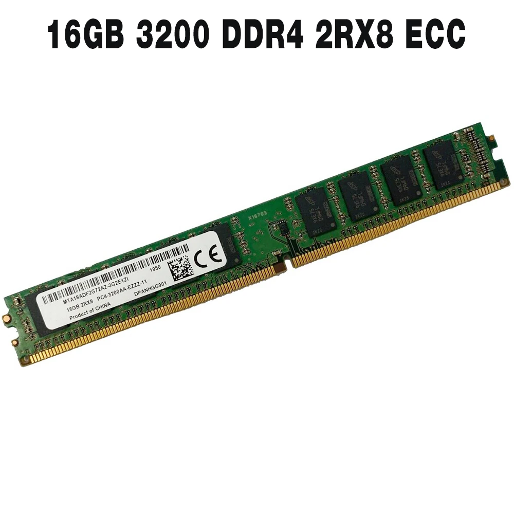 1 Uds memoria de servidor estrecha VLP MTA18ADF2G72AZ-3G2E1 envío rápido RAM de alta calidad 16GB 16G 3200 DDR4 2RX8 UDIMM ECC