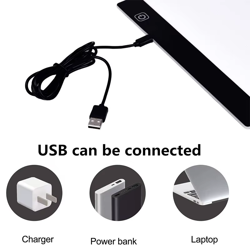 Almohadilla LED A3/A4/A5 – Luz regulable para pintura de diamantes - imagen 3