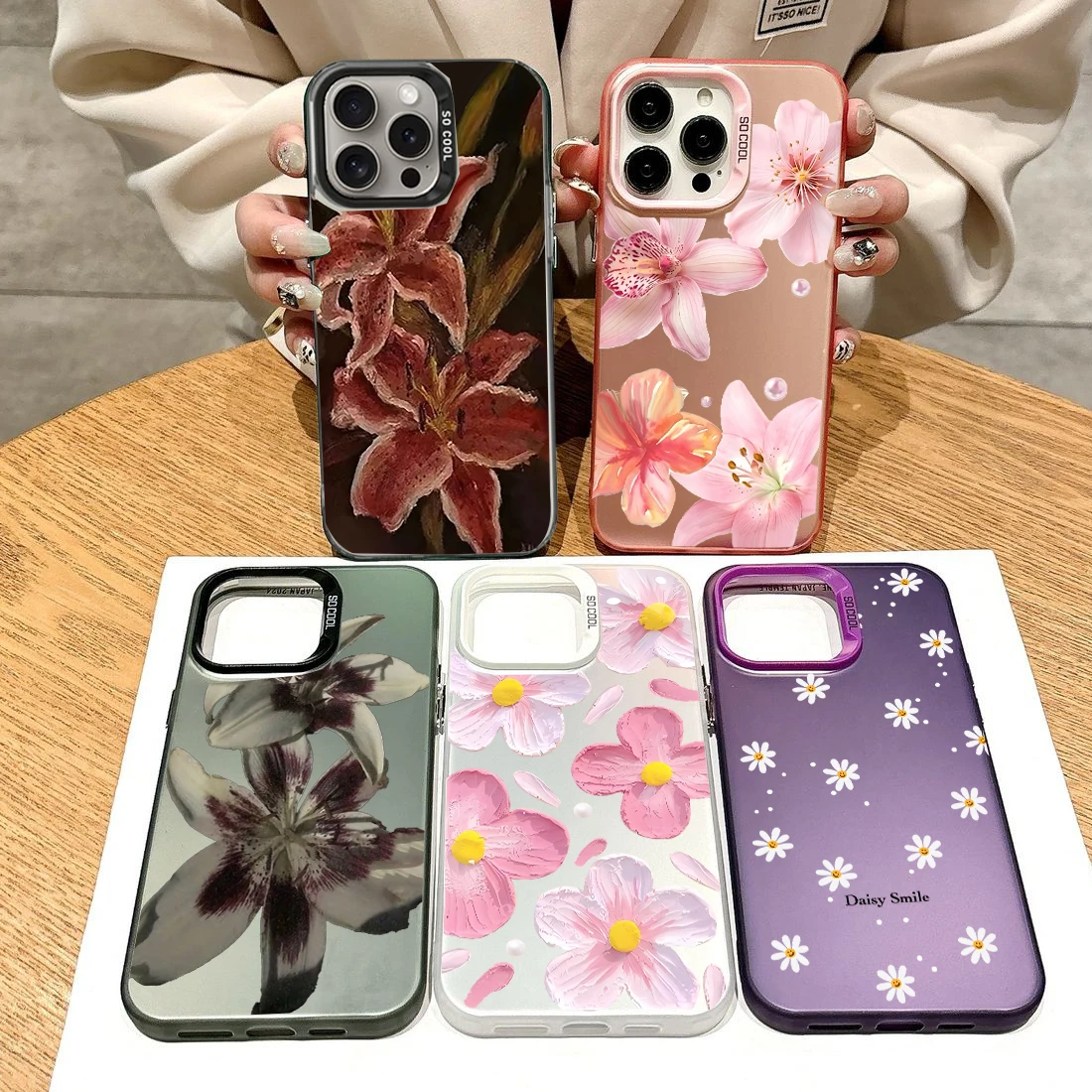 Funda rígida Retro elegante con flor de lirio rojo para Samsung Galaxy S25 Edge S24 S23 S22 Plus Note 20 Ultra S21 S20 S25 FE S26 Ultra 5G