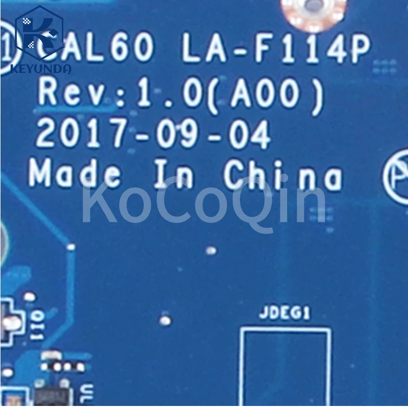 LA-F114P para Dell Inspiron 5570 5770 placa base para portátil Celeron 3865U i3 i5 i7 CPU 0NM2C6 0F7MGJ 04P5W4 placa base para ordenador portátil - imagen 4