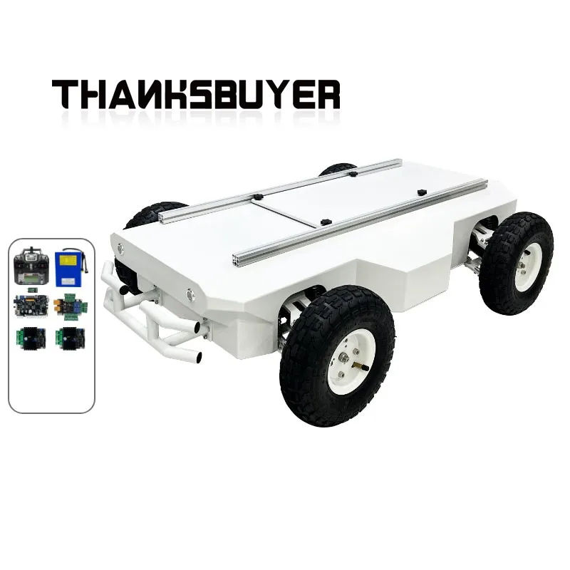 Chasis robótico de dirección diferencial de Control lineal WR200X, capacidad de carga de 50KG para desarrollo de opensource de Robot ROS - imagen 4