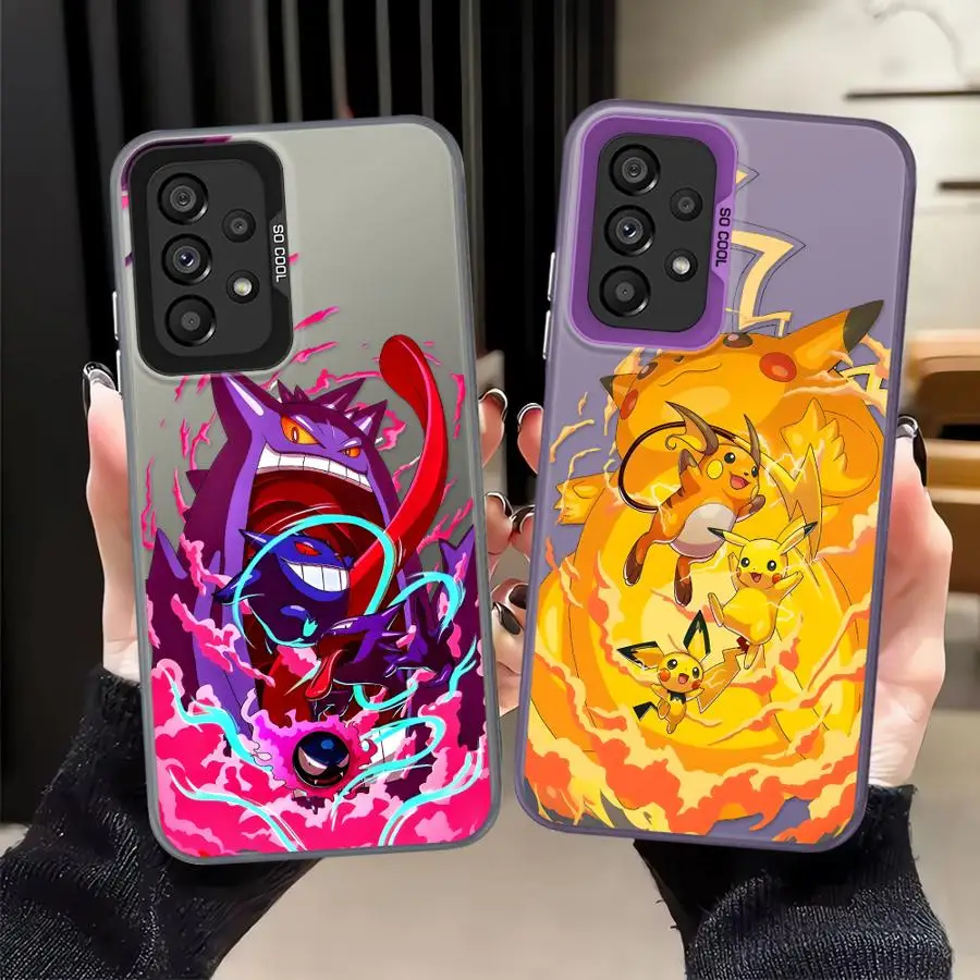 Funda para Samsung Galaxy A13 A14 A26 A31 A11 A12 A32 A34 A24 A25 A15 A16 A21s A23 A17 A20s A36 A35 funda trasera para teléfono Poke-mons