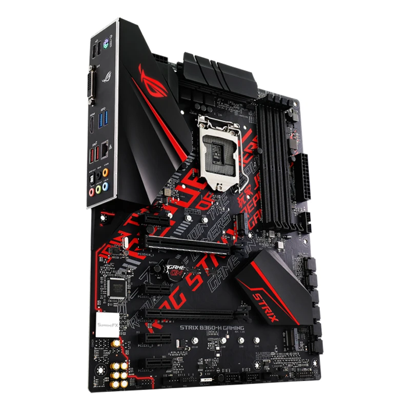 Placa base para juegos ASUS ROG STRIX B360H con placa base Aura Sync RGB LED DDR4 ATX - imagen 2