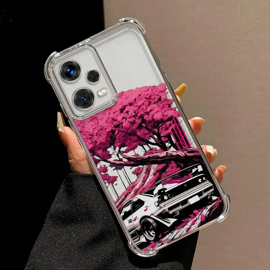Funda de teléfono japonesa JDM Drift Car Red Sun, funda suave para Xiaomi Redmi K80 5G 13C A3 14C A5 K80 Pro A3X - imagen 2