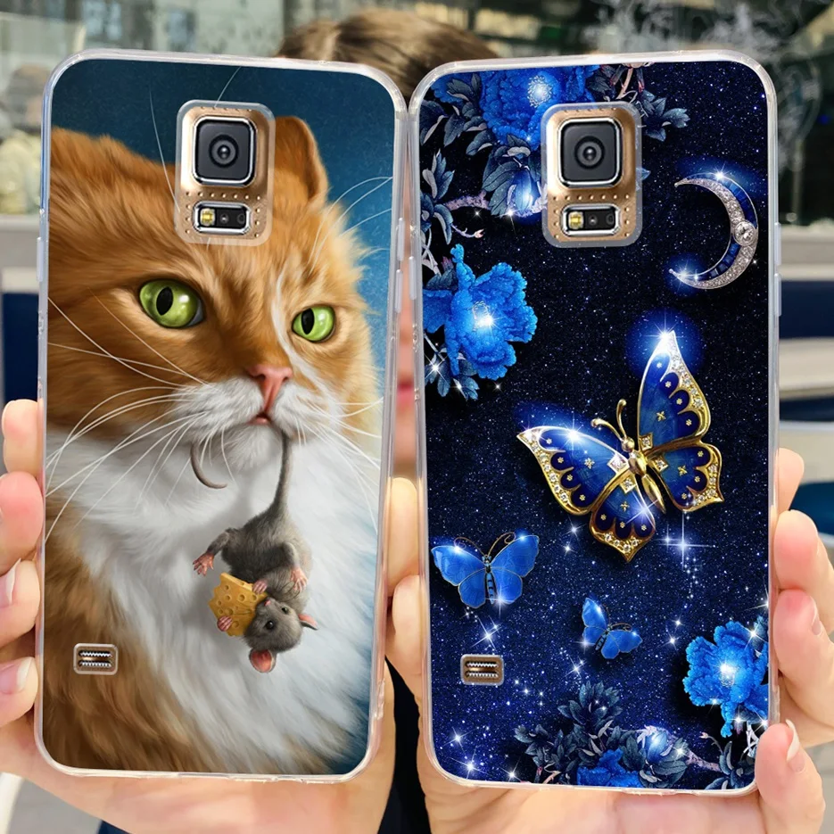 Para Samsung Galaxy S5 funda G900F G900I G900M G900A G900T Linda funda pintada suave TPU funda de teléfono para Samsung S5 S 5 GalaxyS5 bolsas - imagen 5