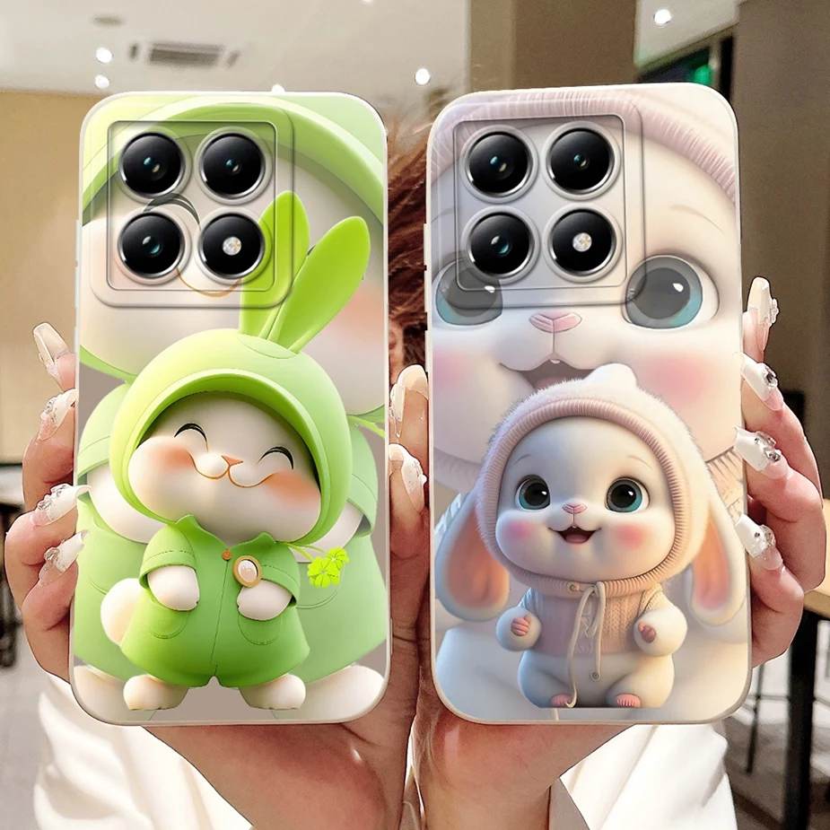 Para Xiaomi 14T Pro funda elegante con flores de dibujos animados a prueba de golpes suave TPU funda de teléfono para Xiaomi Mi 14T Pro Mi14T 5G Fundas Coque - imagen 4