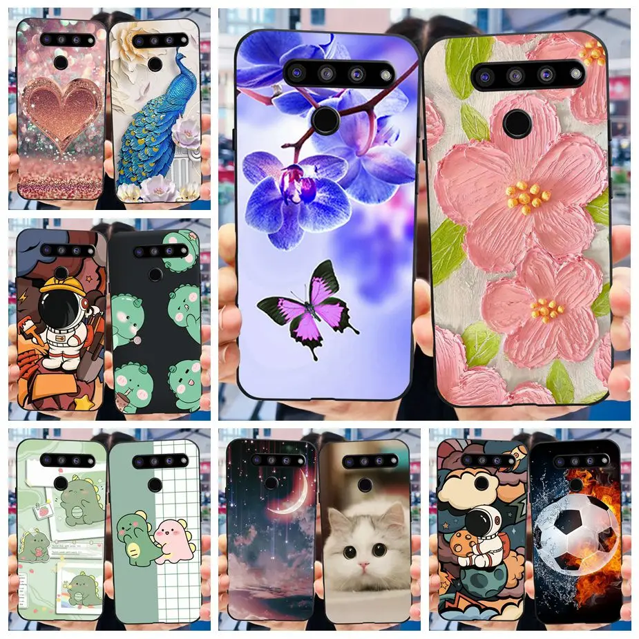 Funda de silicona suave para teléfono LG V50 ThinQ 5G, carcasa de lujo pintada en LM-V500N, TPU, para V50s ThinQ 5G, carcasa trasera de 6,4 pulgadas