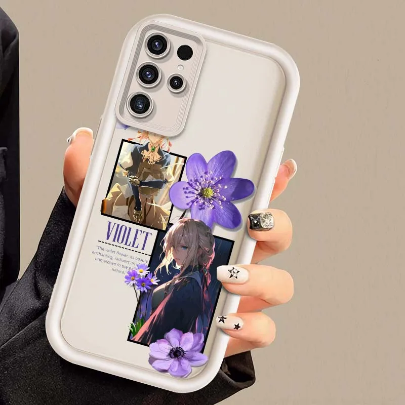 Violet Evergarden para Samsung Galaxy S25 S24 S23 S22 S21 S20 Ultra Plus FE 5G Eye Ladder funda de teléfono - imagen 3