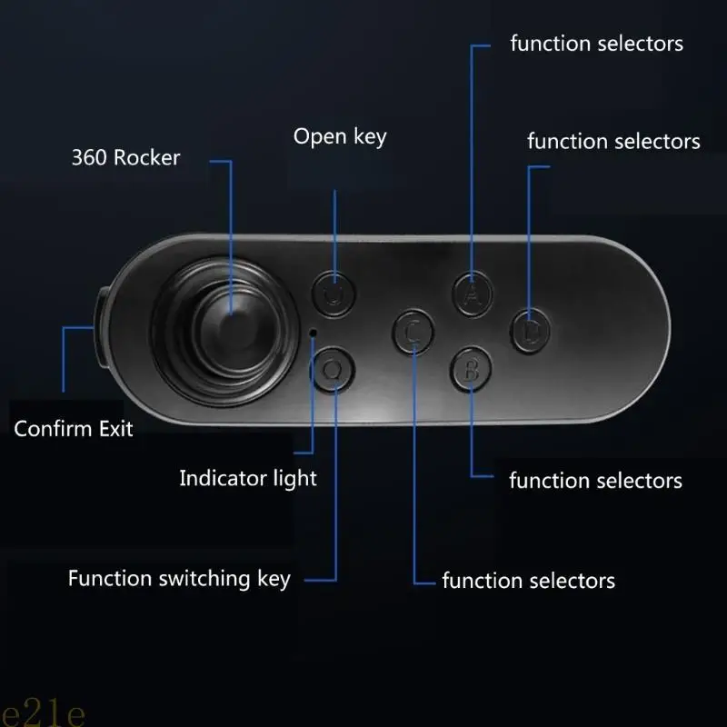 Controlador inalámbrico versátil E21E Controlador remoto versátil duradero para juegos