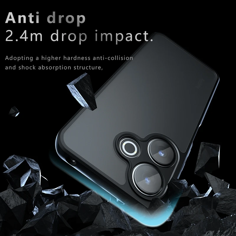 Para Redmi 13 funda Xiaomi Redmi 13 Redmi13 4G Capas nuevo parachoques de teléfono a prueba de golpes mate transparente esmerilado Fundas Redmi 13 - imagen 3