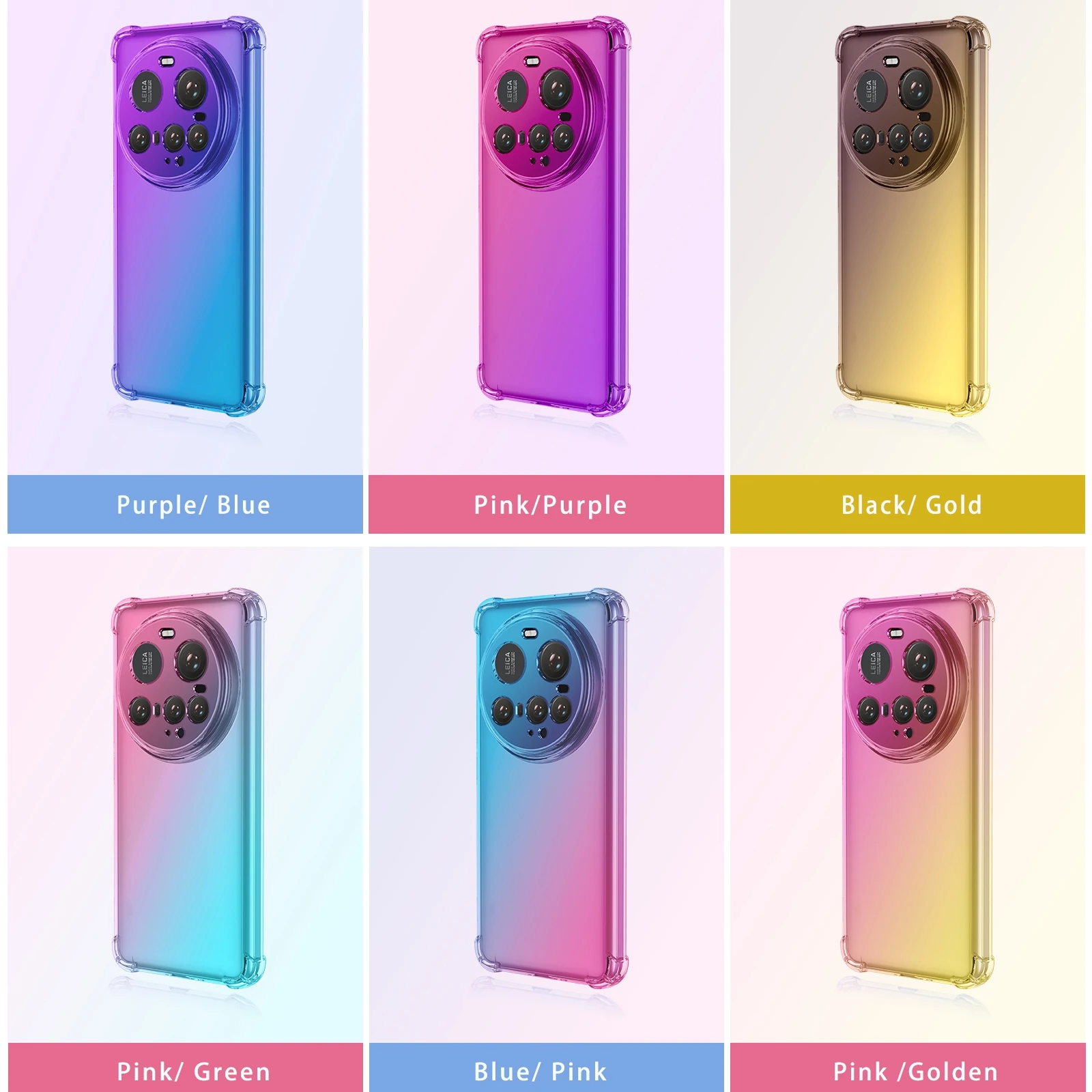 Funda de TPU con gradiente a prueba de golpes de cuatro esquinas para Xiaomi 15 Ultra 5G 2025, funda protectora, Fundas Coque Capa - imagen 2