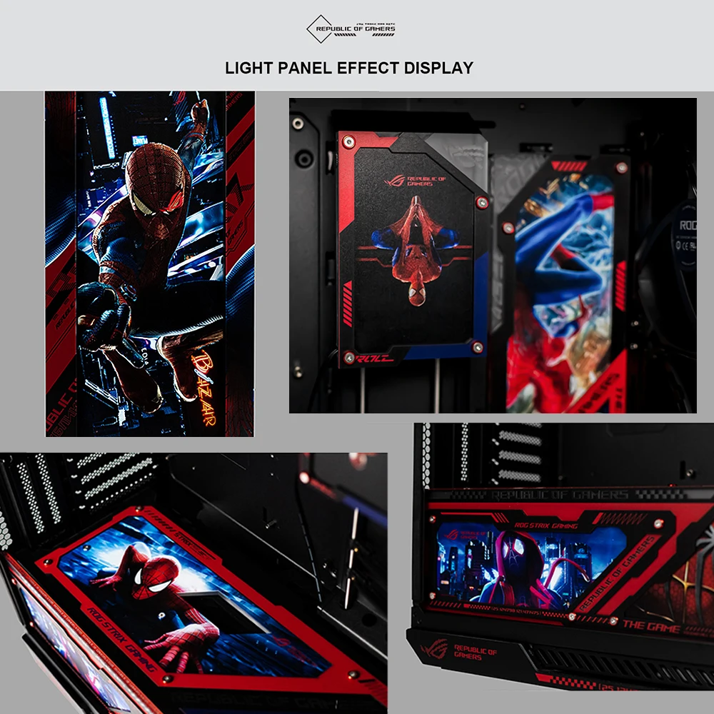 Panel de iluminación principal ROG Strix Helios reacondicionamiento ASUS GX601 chasis personalizado ARGB UV grabado láser funda de PC MOD Gabinete cubierta, 5 piezas - imagen 3