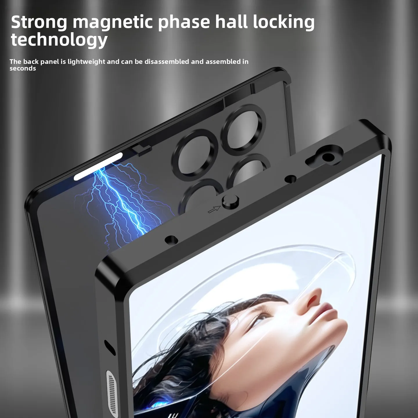 Funda con marco de Metal para Red Magic 11 Pro Plus, tapa de lente de Metal, cubierta dividida de disipación de calor ultrafina para Nubia Red Magic 11 Pro + - imagen 5