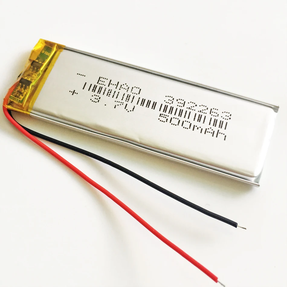 10 Uds 392263 3,7 V 500mAh LiPo baterías recargables para cámara Mp3 GPS PSP juego de vídeo 3,9*22*63mm - imagen 4