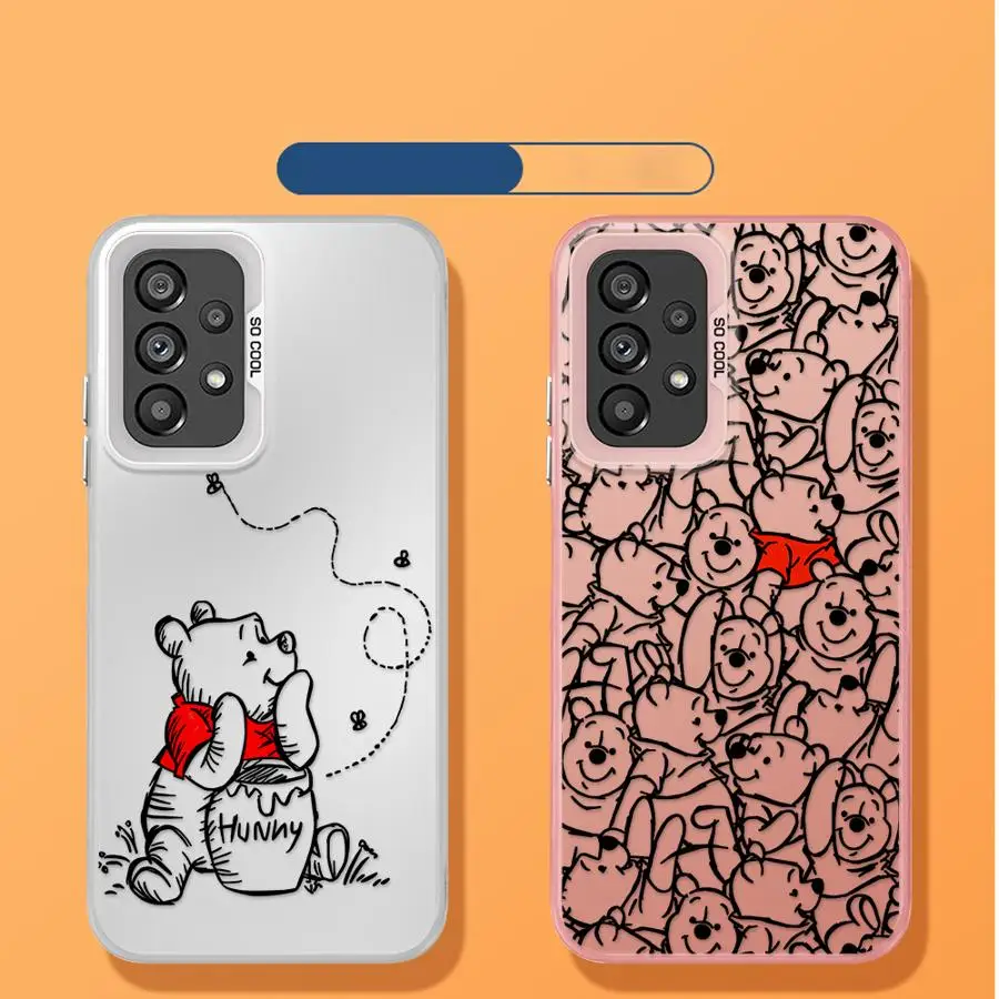 Funda de teléfono para Samsung Galaxy A72 A52 A53 A55 A51 A56 A71 A54 A35 A73 A26 A36 funda blanda Disney Winnie The Pooh - imagen 5