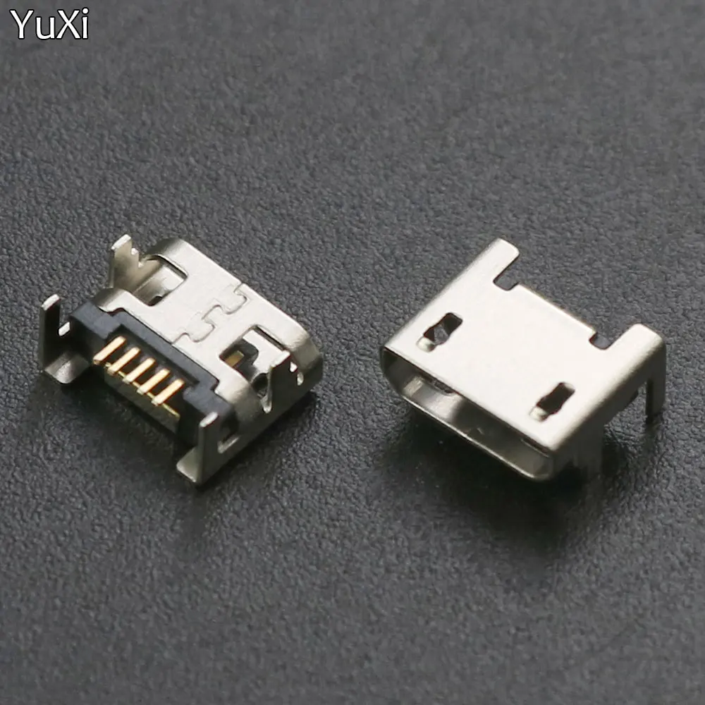 Conector Micro USB de 5 pines, conector de puerto hembra, enchufe de soldadura SMD SMT, enchufe de carga de datos de teléfono Android, adaptador de reparación de bricolaje Micro USB 5P