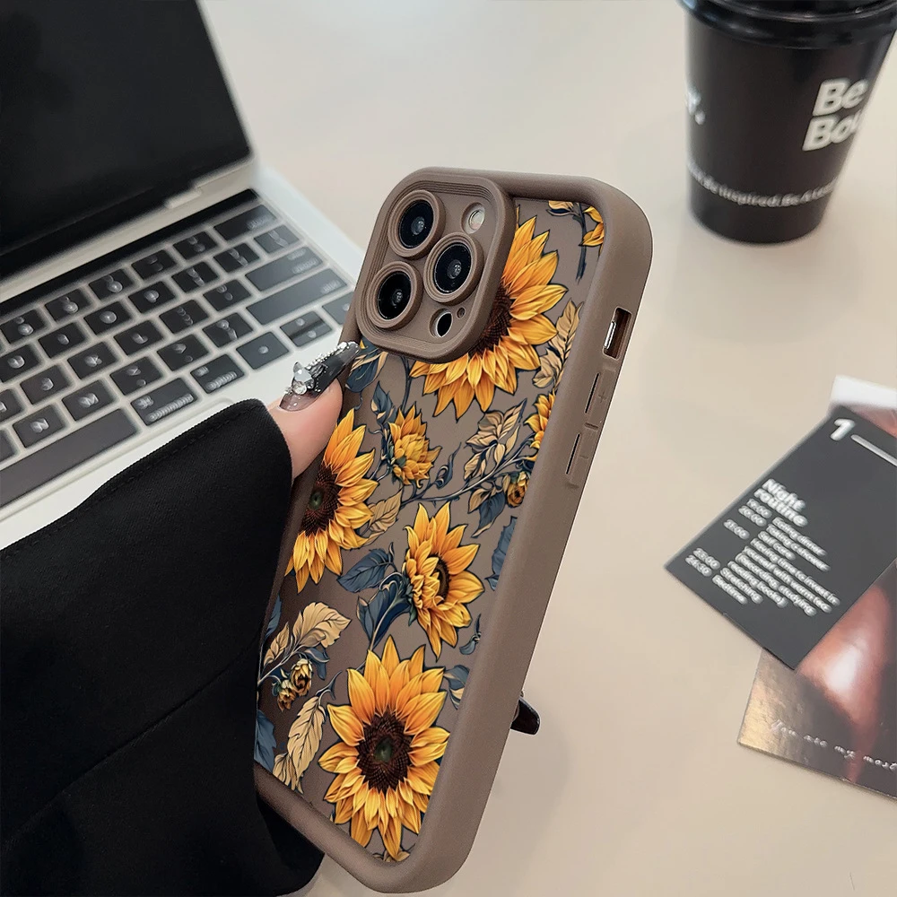 Funda para iPhone 17 Fundas iPhone 16 Pro Max Funda de teléfono con estampado de flores para iPhone 15 14 13 12 11 7 8 16 Plus 16E 17 Air Cover - imagen 3