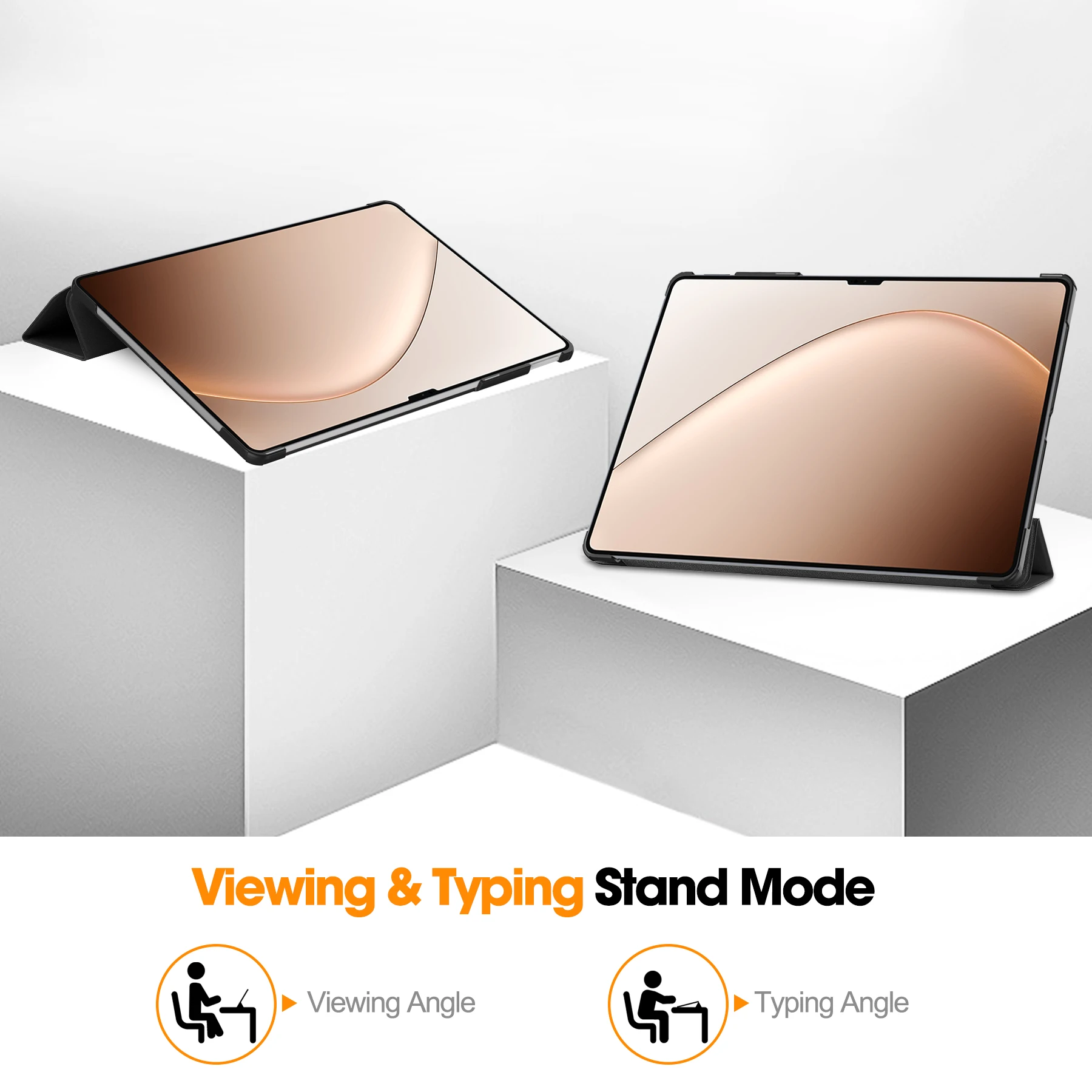 Para Xiaomi Pad 7 Ultra Funda de 14 pulgadas triple plegable de cuero PU Funda con soporte Funda para Xiaomi Pad 7 Ultra 2025 con suspensión automática - imagen 4