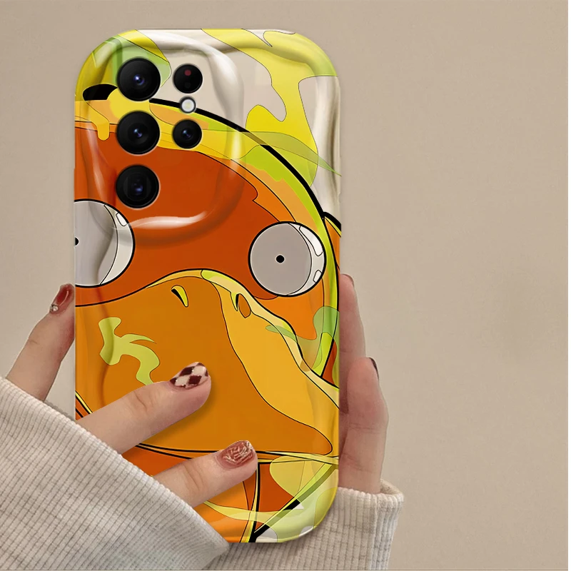 Funda de squirtle de dibujos animados p-pokemon Pikachu para Samsung Galaxy S24 Ultra S23 S22 Plus S21 S20 FE A25 A55 A35 5G, funda de silicona suave - imagen 2