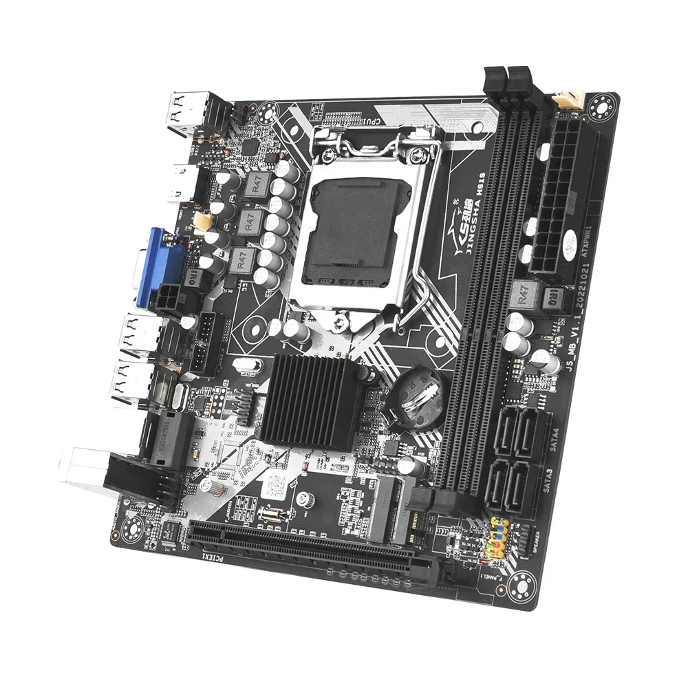 Kit de placa base H61S con procesador I5 3570, LGA1155, 2x8GB, 16GB, DDR3, memoria RAM de PC, tarjeta madre de escritorio ITX con NVME M.2 - imagen 2