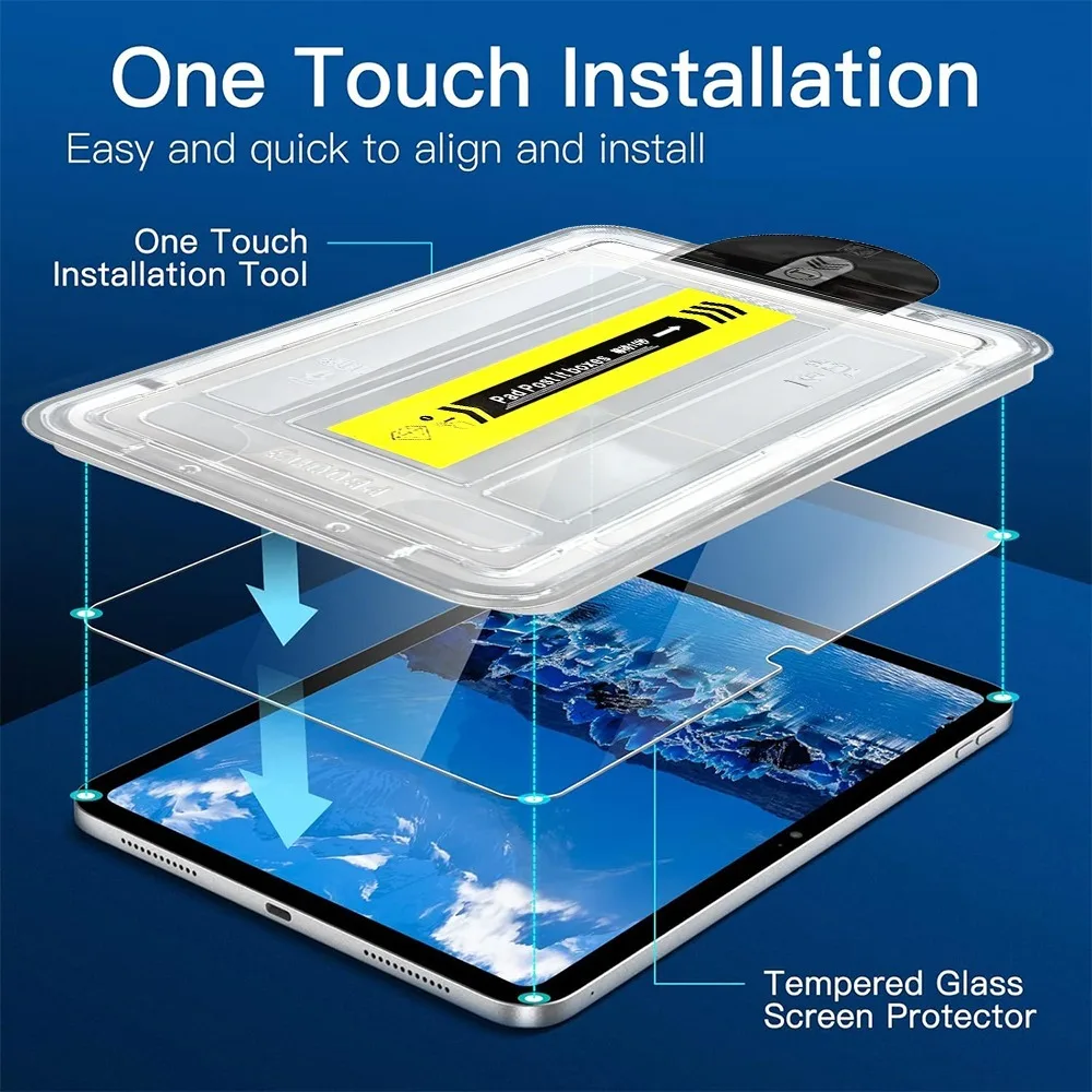 1-3 uds vidrio templado para iPad Mini 7/6 HD película protectora de pantalla herramienta de fácil instalación para iPad Mini 6ta generación 2021/Mini 7. a generación 2024 - imagen 5