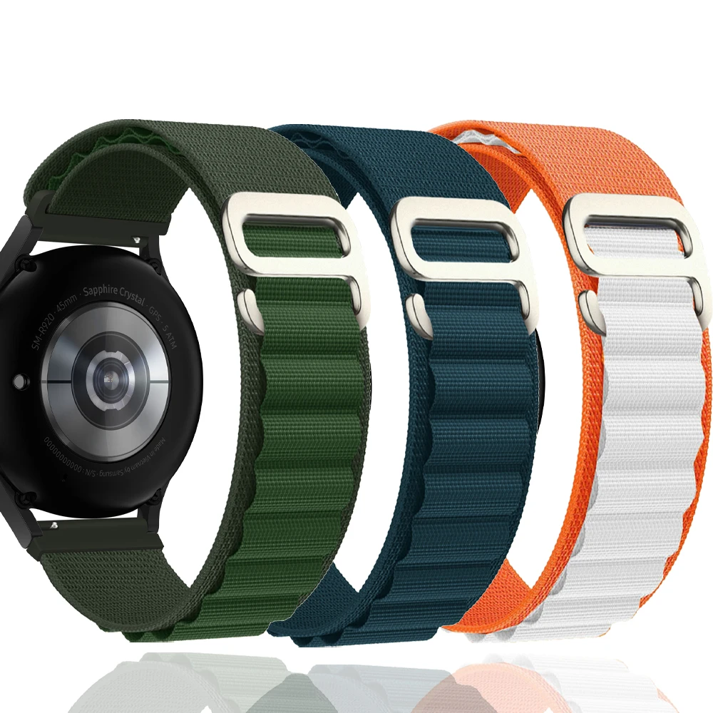 Correa de nailon de 22mm para Ticwatch Pro 3 Ultra, correa de reloj GPS para TicWatch Pro 3 GTX E2 S2, pulsera de repuesto, accesorios de correa - imagen 2