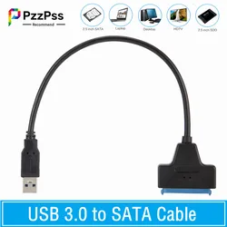 Cable SATA a USB 3.0 Adaptador para Disco Duro SSD – Hasta 6 Gbps