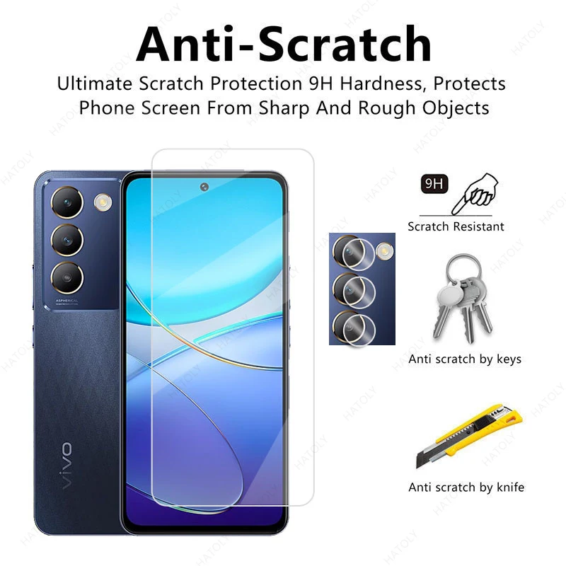 Para vidrio vivo Y100 4G vidrio templado para vivo Y100 4G teléfono ultrafino completo HD Protector de pantalla película de lente para vivo Y100 4G - imagen 2