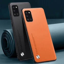 Funda Cuero PU Samsung Galaxy A31 – Silicona Mate Antigolpes