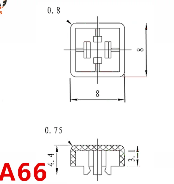 Un dibujo de una caja con 0