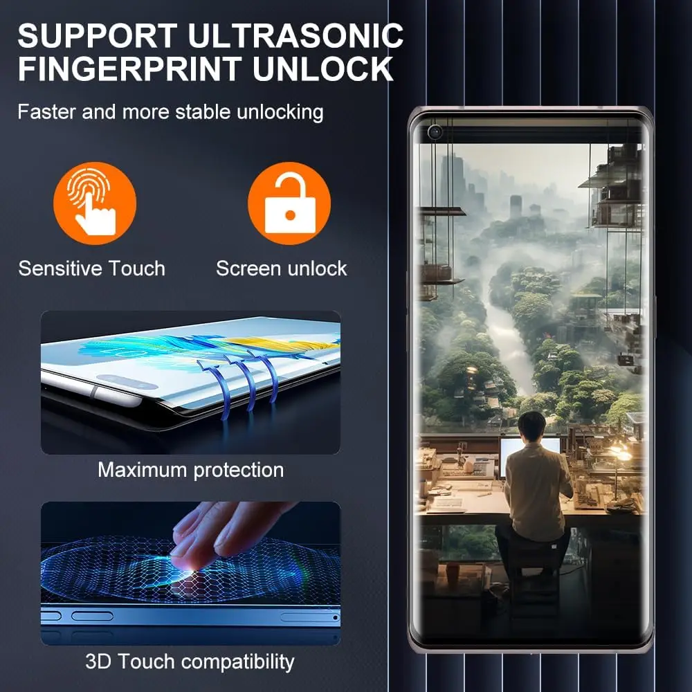 Vidrio templado para OPPO Find X3 Neo 3D película protectora de pantalla curvada - imagen 4