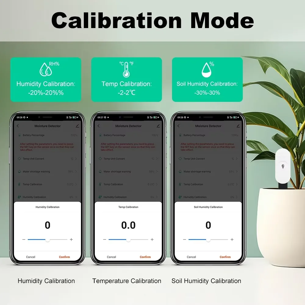 Tuya-Sensor inteligente ZigBee de humedad del suelo, medidor de temperatura y humedad, termo higrómetro, Detector de riego de automatización de jardín - imagen 5