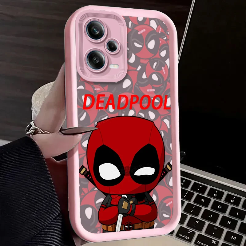 Funda Marvel Cute Deadpool Spider-Man para Xiaomi Redmi Note 13 14 12 11 Pro Plus 5G 14S 12S 11S 10S 10 9 Redmi 14C 13C 12C 12 4G - imagen 5
