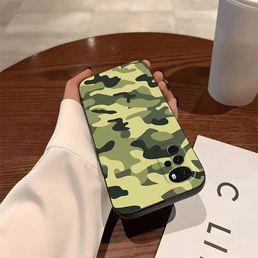 Funda de teléfono suave negra de camuflaje para Motorola Mot G52 G32 G50 G71 G60 Edge 20 Pro 30 Lite G53 G30 G51 G73 G60s G22 - imagen 2