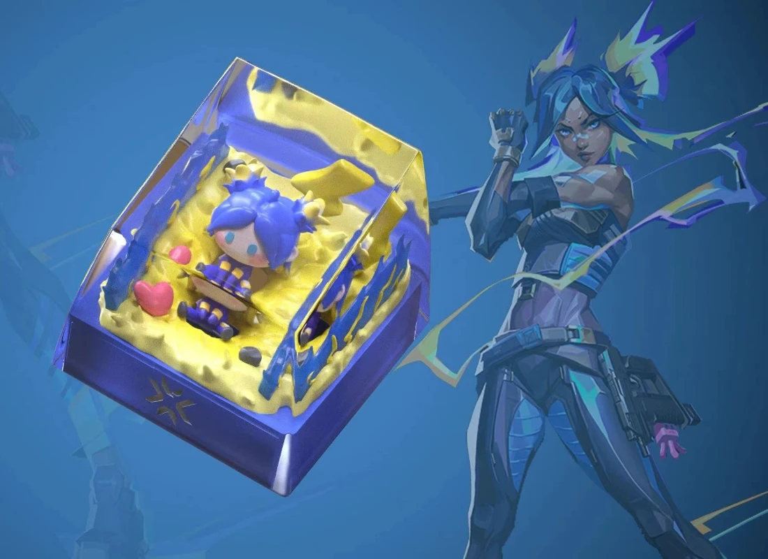 VALORANT Keycaps personalizado lindo JETT Reyna Sage Artisan Anime Keycap resina Phoenix Raze Sova Point Key Caps teclado accesorio de juego - imagen 4