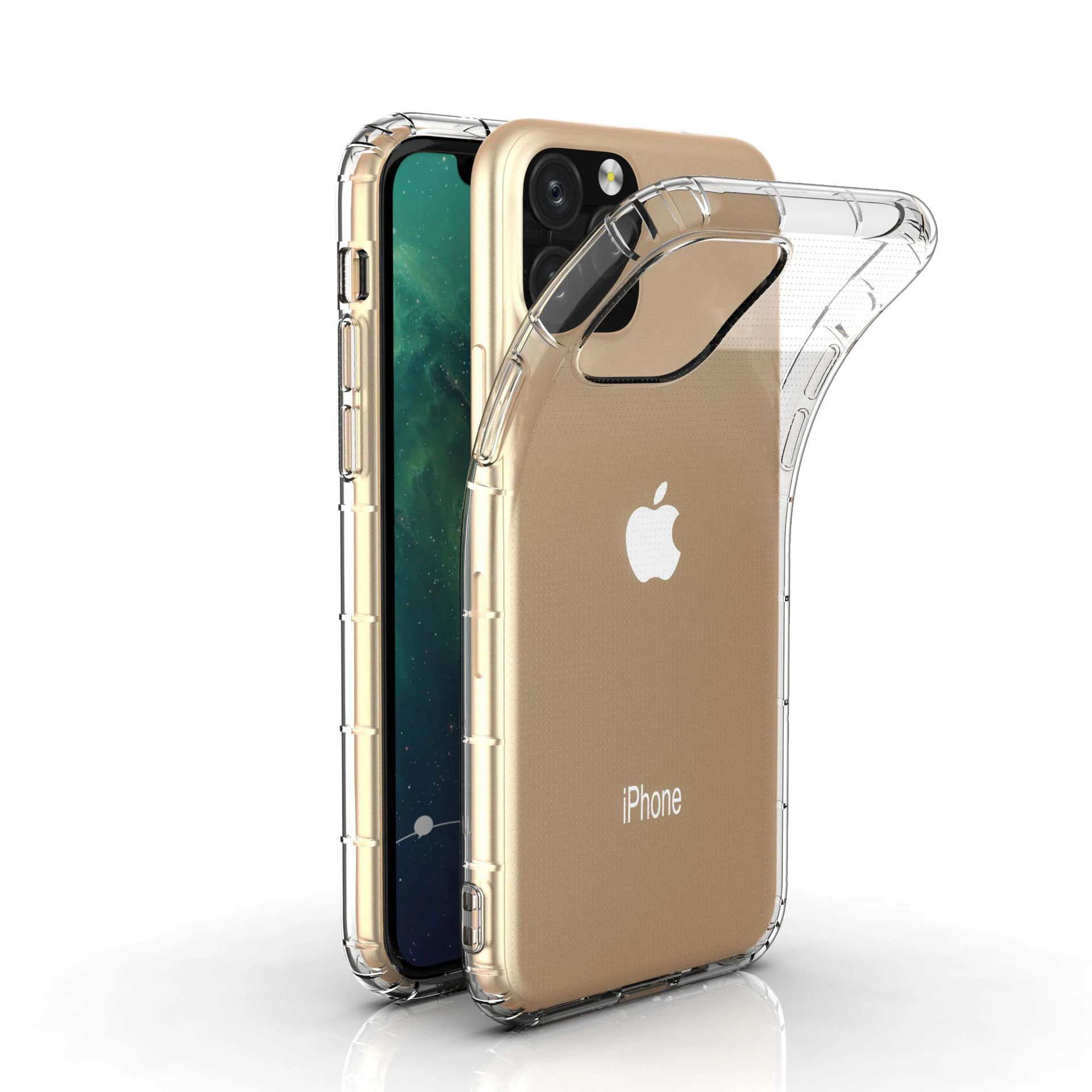 Funda de teléfono de TPU transparente a prueba de golpes con Airbag para iPhone X XR XS 11 12 13 Mini 14 15 16 Pro MAX 16E SE 8 Plus, funda de silicona suave - imagen 5