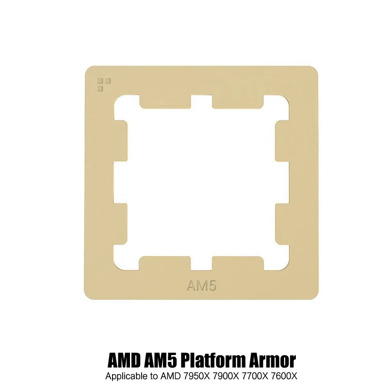 Protector de pasta térmica AM5 para AMD 7950X 7900X 7700X 7600X CPU Armor sujetador de cobre puro, carcasa de placa trasera antiflexión Rad - imagen 5