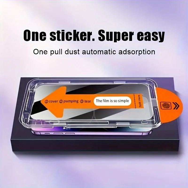 3 uds protectores de pantalla de privacidad para Iphone 16 17 Pro Max 15 14 13 12 11 Pro Mini Plus 16E vidrio templado al aire para película iphone X XR - imagen 5