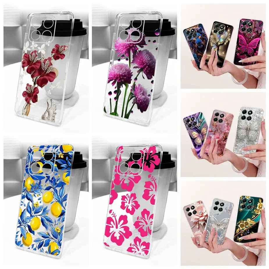 Para Honor X6 X6a X6b X6C funda elegante pintada funda de silicona suave para Honor X6C X 6 a X6 b HonorX6 HonorX6a HonorX6b Fundas