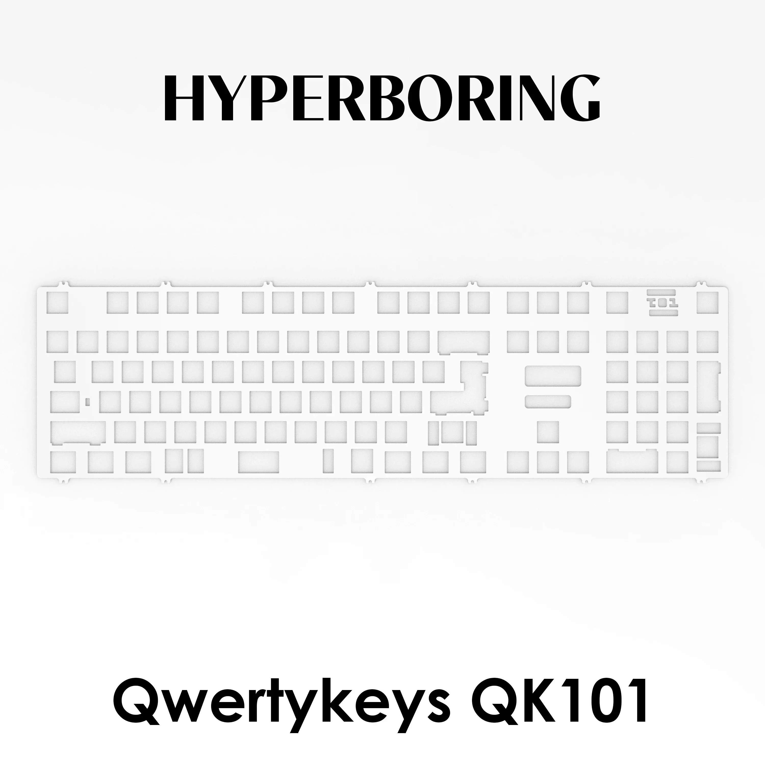 Placa de posicionamiento Qwertykeys QK101, placa de posicionamiento de fibra de carbono de aluminio personalizada PP/PC /POM para regalos de teclado mecánico - imagen 4