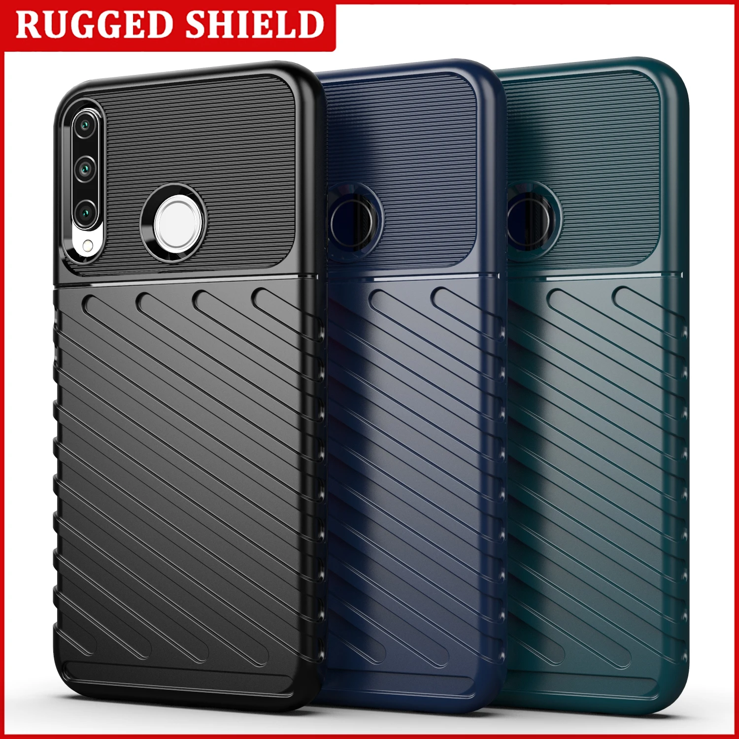 Funda de teléfono de silicona a prueba de golpes para HUAWEI Y6P/Y7P/Honor 9C/P40 Lite E, funda de lujo - imagen 2