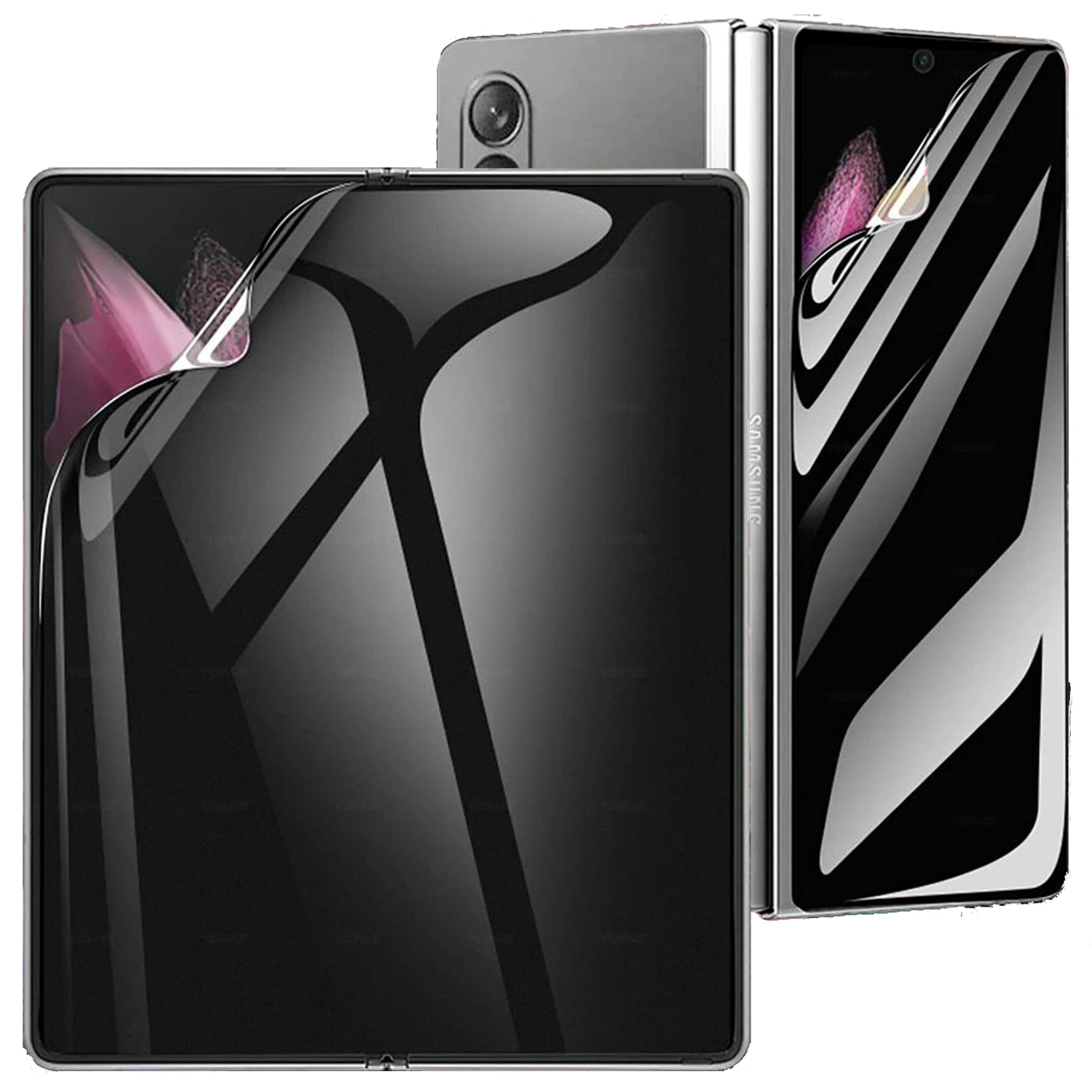 Película de hidrogel de privacidad interior externa para Samsung Galaxy Z Fold 2 3 4 5 6 SE 7 W25 W24 W23 Protector de pantalla suave antiespía - imagen 4