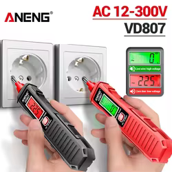 ANENG VD807 probador de pluma eléctrica inteligente portátil de inducción de una palabra 50/60Hz Sensor NCV AC 12-300V herramientas de detección de cables sin contacto